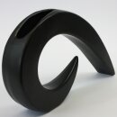 Ikebanagefäß Bogen schwarz, 30,5 x 16 cm
