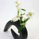 Ikebanagefäß Bogen schwarz, 30,5 x 16 cm