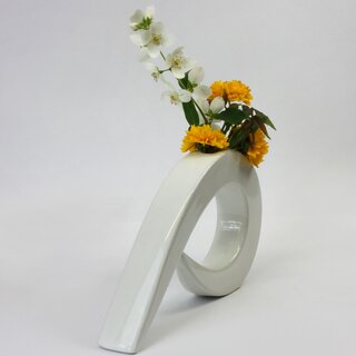 Ikebanagef Bogen wei, 30,5 x 16 cm