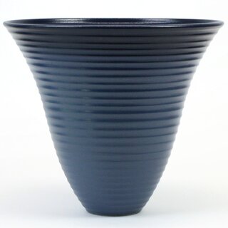 Ikebanavase Ikenobo klassisch, 19 cm hoch, taubenblau