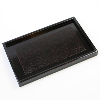 Tablett 24 x 15 cm, rechteckig, schwarzbraun