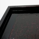 Tablett 24 x 15 cm, rechteckig, schwarzbraun