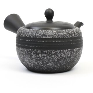 Grnteekanne Kyusu anthrazit mit Streifen 200 ml