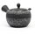 Grünteekanne Kyusu anthrazit mit Streifen 200 ml