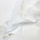 Tuch Sashiko "Rokkaku Kamon", weiß 34 x...