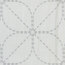 Tuch Sashiko "Kamon", weiß 34 x 34 cm
