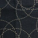 Tuch Sashiko "Onoe Gasane" 33 x 33 cm, dunkelblau