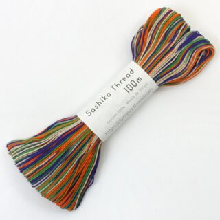 Garn f�r Sashiko mehrfarbig bunt, 100 m