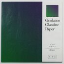 Glassine Origami Gradation blau-grn 15 cm