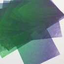 Glassine Origami Gradation blau-grün 15 cm