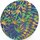 Sticker Chrysanthemen & Gräser 9 cm, 2er Set