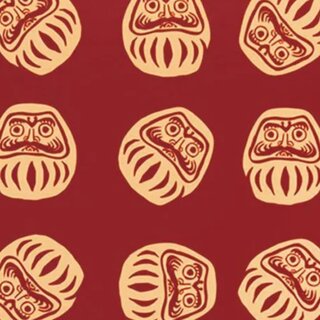 Furoshiki Daruma rot 90 x 90 cm