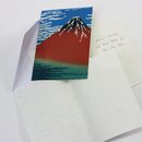 Grußkarte "Akafuji", Doppelkarte mit Umschlag