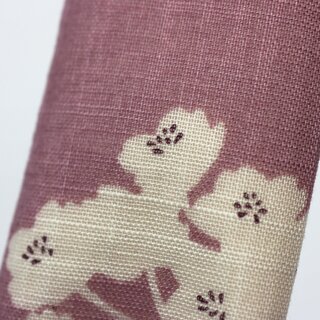 F�cheretui mit Bl�ten, rosa 22 cm lang