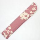 Fcheretui mit Blten, rosa 22 cm lang