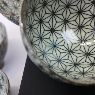 Reisschalen Set Asa no Ha, 4 Schalen 11,5 cm 