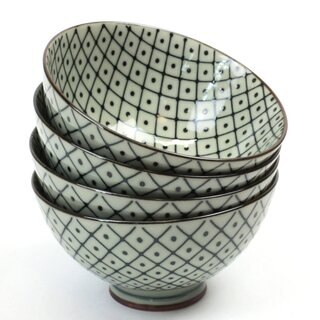 Reisschalen Set Shika no Ko, 4 Schalen 11,5 cm 