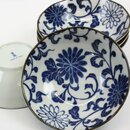 Schalen Kiku Karakusa blau 5er Set, 16,5 cm Ø