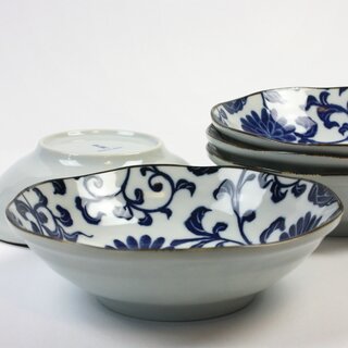 Teller Set Kiku Karakusa 16,5 , 5 Schalen