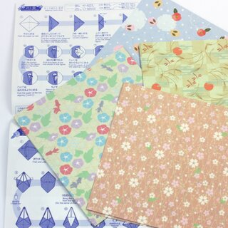 Washi Chiyogami Shiki 15 cm, mit 2 Anleitungen