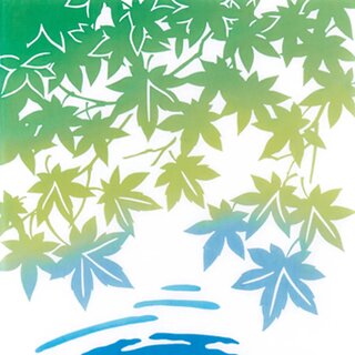 Tenugui Goldfischteich 35 x 90 cm