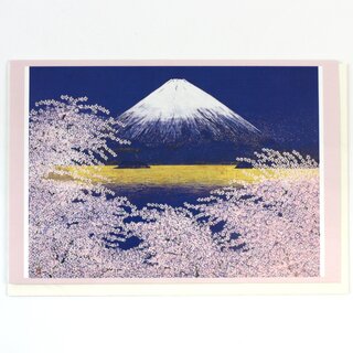 Gru�karte Fujisan von Shonan, Doppelkarte mit Umschlag