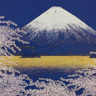 Gru�karte Fujisan von Shonan, Doppelkarte mit Umschlag