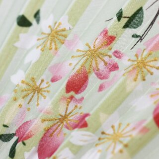 Fcher Kirschblte rosa-grn