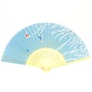 Fcher Blten & Schmetterlinge, hellblau