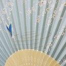 Fächer Blüten & Schmetterlinge, hellblau