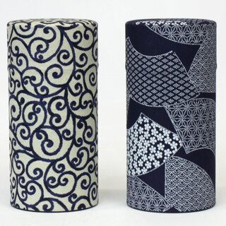 Teedosen Set Aizome Karakusa, 2 x 200 g Fassungsvermgen