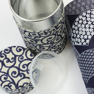 Teedosen Set Aizome Karakusa, 2 x 200 g Fassungsvermgen