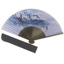 Fcherset Fuji-san blaugrau, mit Etui im Geschenkkarton