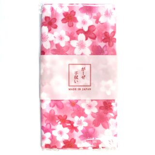 Tenugui Sakura rosa 32 x 88 cm, aus zweilagiger Gaze