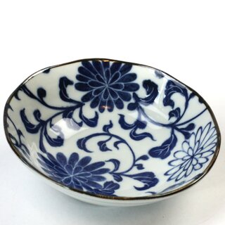 Schale Kiku Karakusa blau  16,5 cm �