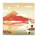 Furoshiki Kraniche und Akafuji 50 x 50 cm
