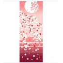 Tenugui Kirschblten mit Fujisan, rosa, 36 x 88 cm