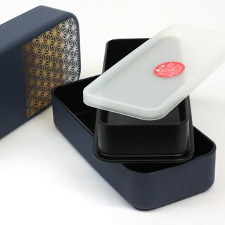 Lunchbox, groe Bentobox Asa no Ha, blau