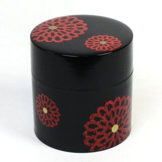 Teedose Chrysanthemen, 9 cm hoch, 350 ml