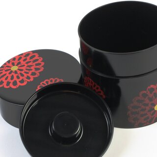 Teedose Chrysanthemen, 9 cm hoch, 350 ml