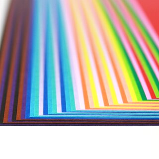 Beidseitig gleichfarbenes Origamipapier 50 cm, 15 Blatt