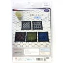 Sashiko Stickerei-Set 5 Untersetzer blau, mit Garn &...