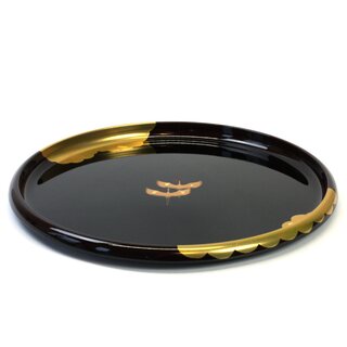 Tablett Marubon Kintsuru 30 cm, Kranich