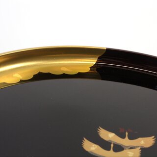 Tablett Marubon Kintsuru 30 cm, Kranich