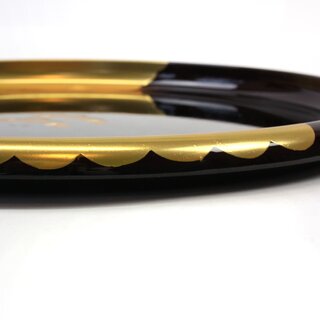 Tablett Marubon Kintsuru 30 cm, Kranich