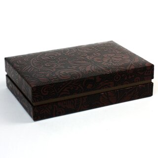 Karton in Postkartengr��e, Urushi braun