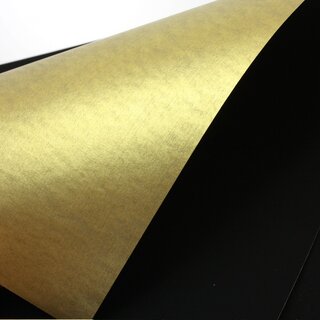 Origamipapapier mit goldener R�ckseite, 30 cm schwarz