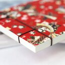 3er Set Notizhefte mit traditioneller Bindung, 11 x 7,5 cm
