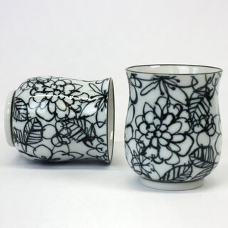 2 Teebecher Hana-E, Arita-yaki