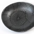 Ovale Schale mit Schirmmuster 16 x 14 cm